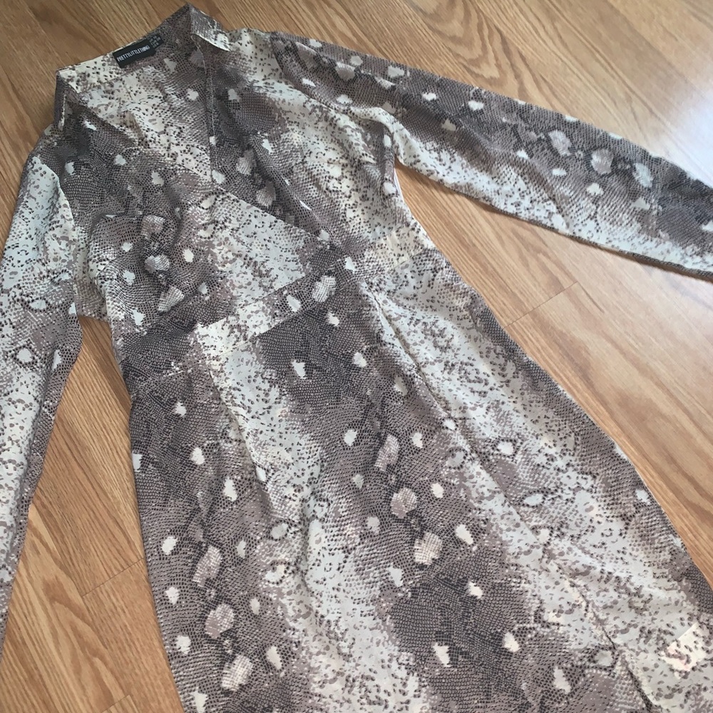 New snake print dress